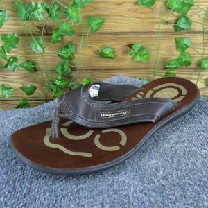 Flexi Men  Flip Flop Brown Leather Size 11 Medium Gently Used‎ 2025